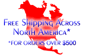 free shipping across North America